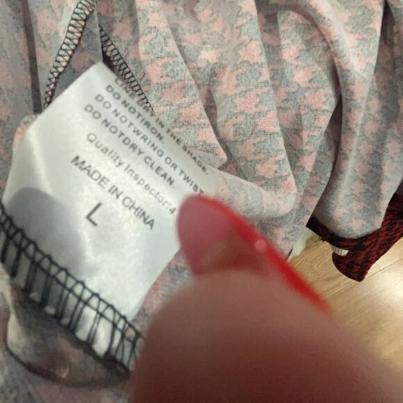 NWT Houndstooth Pattern Dress Set with Matching Long Sleeve Large NWT - Picture 9 of 11